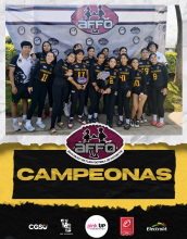 Flag football femenil celebra campeonato en la liga AFFO